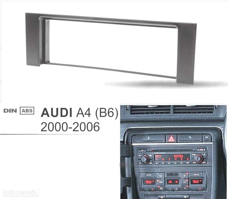 MOLDURA ARO ADAPTADOR RADIO 1DIN PARA AUDI A4 B6 01-04 - 1
