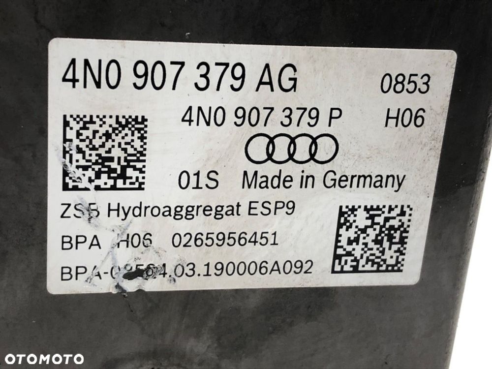 POMPA ABS  AUDI A8 D5 (4N2, 4N8) 2017 - 2022 50 TDI Mild Hybrid quattro 210 kW [286 KM] Hybryda - 4