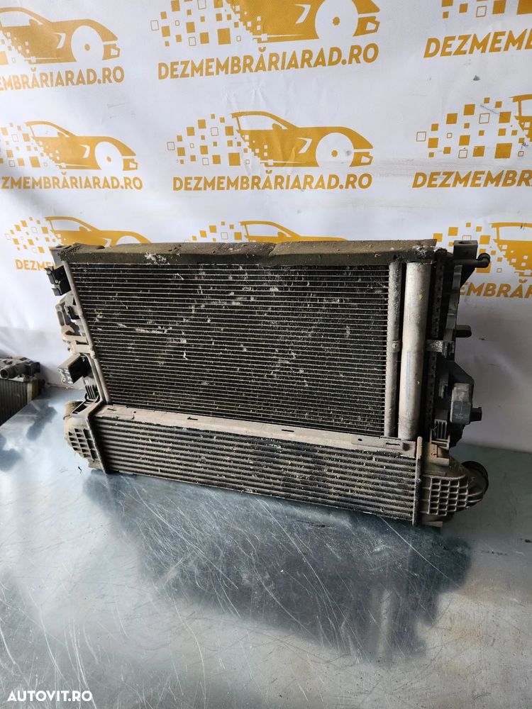 Grup Radiatoare Radiator Apa Clima Intercooler Termocupla Electroventilator Ford Mondeo Mk4 1.8 Tdc - 3