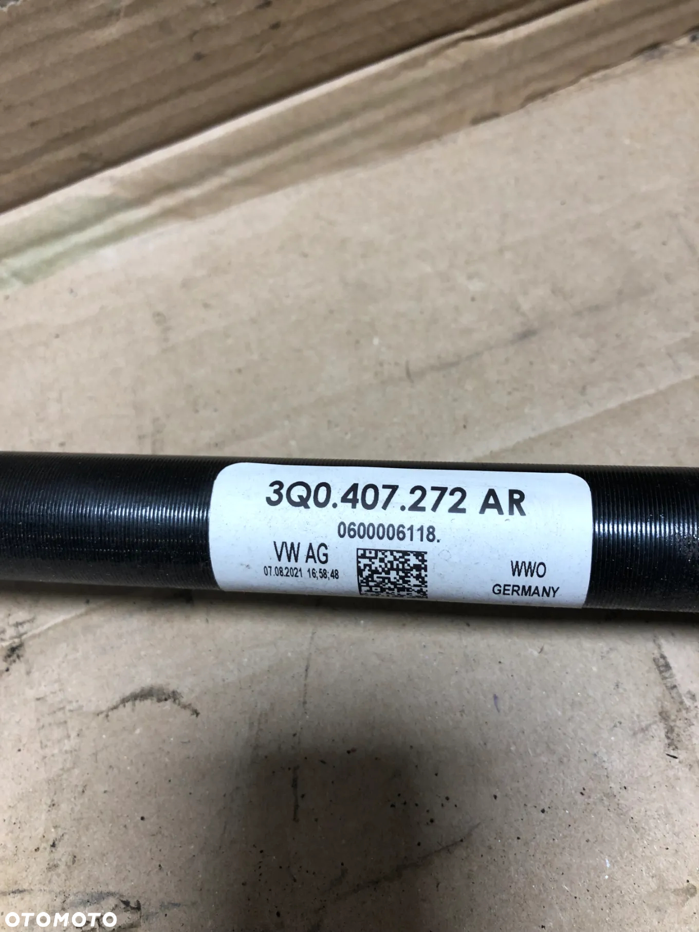 VW PASSAT  SKODA AUDI PÓŁOŚ PRAWA 1.5 TSI 3Q0407272AR  gwa!!! - 2