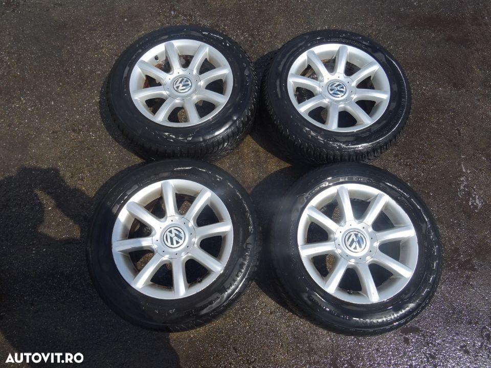 Vand Jante aliaj cu Cauciucuri M+S Volkswagen Passat 195/65 R15 din 2006 - 4