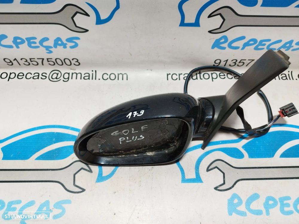 RETROVISOR ESQUERDO VW VOLKSWAGEN GOLF PLUS 5M 5M1857507A 5M1857507 ELETRICO AQUECIDO RETROVISORES - 6