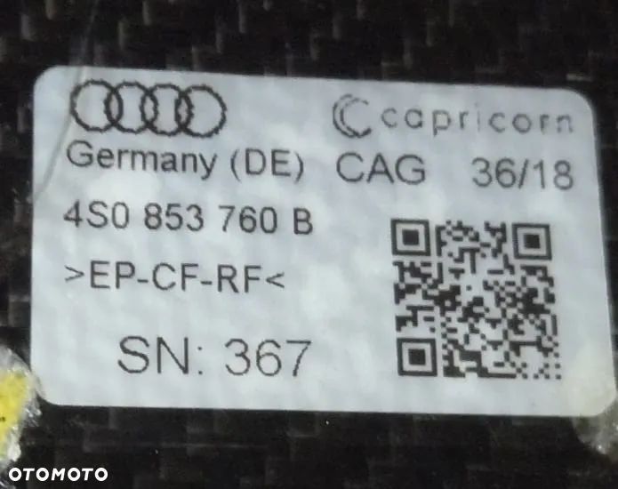 NOWA listwa progowa Carbon Karbon Audi R8 Lift 4S0 4S0853760B - 10