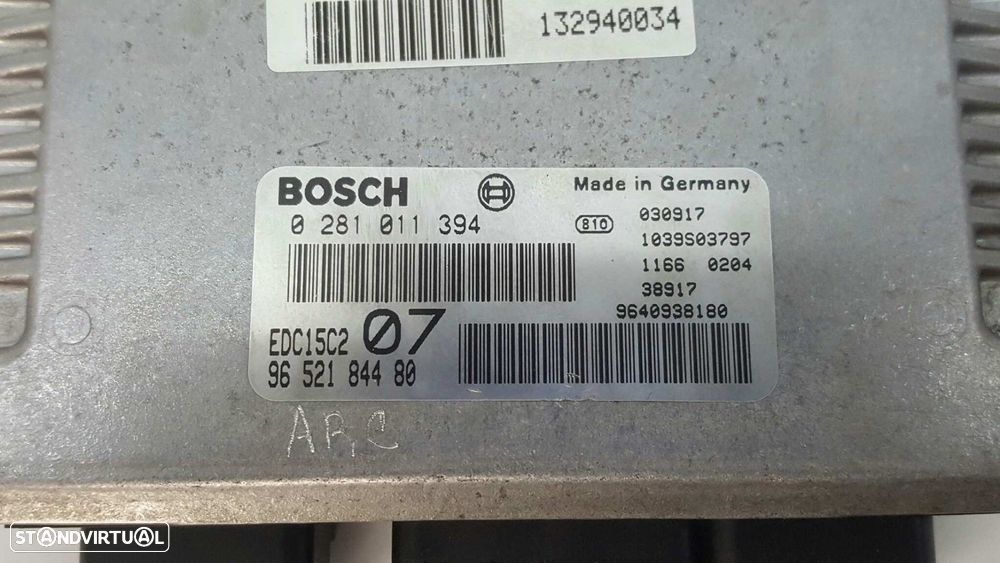 CENTRALINA DO MOTOR UCE CITROEN C5 BERLINA 2.2 HDI SX AUTOMáTICO - 2