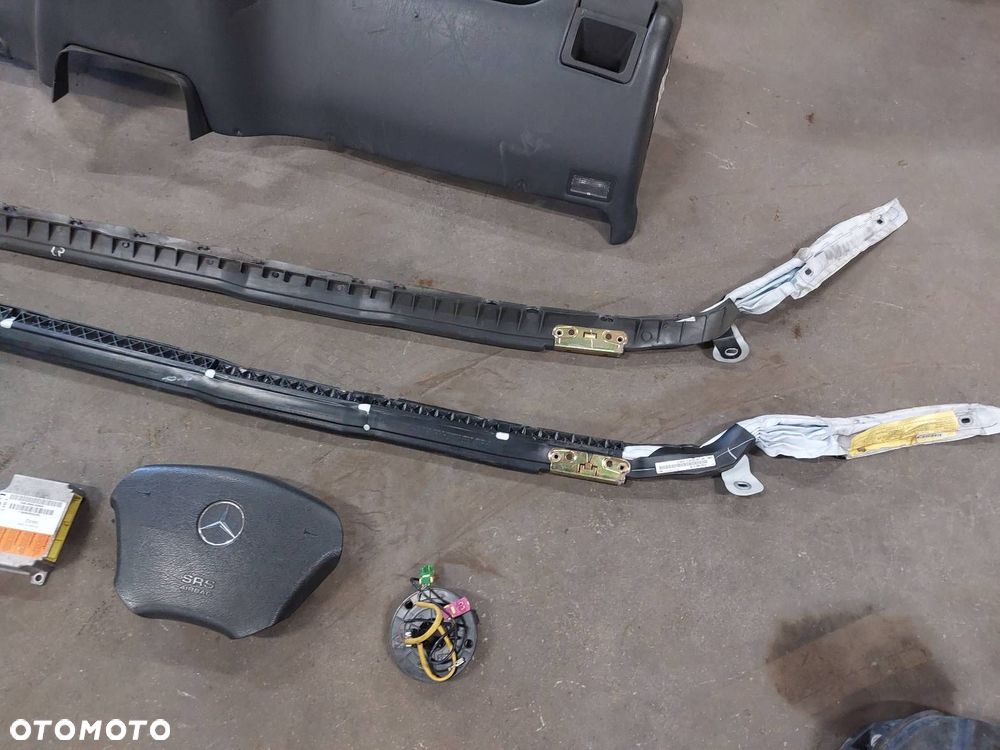 ZESTAW AIRBAG KOKPIT DESKA PODUSZKI PASY MODUŁ KURTYNY MERCEDES W163 ML - 5