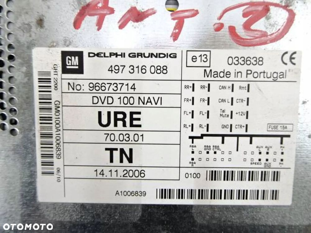 radio cd opel antara captiva - 4