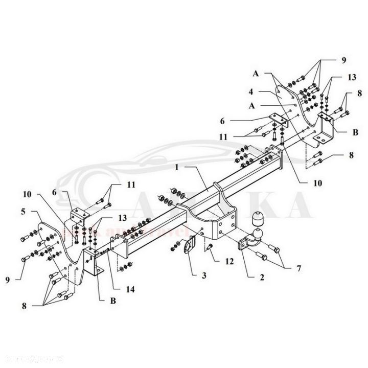 Hak Holowniczy Odkręcany Do Isuzu D-Max 2007-2012 - 2