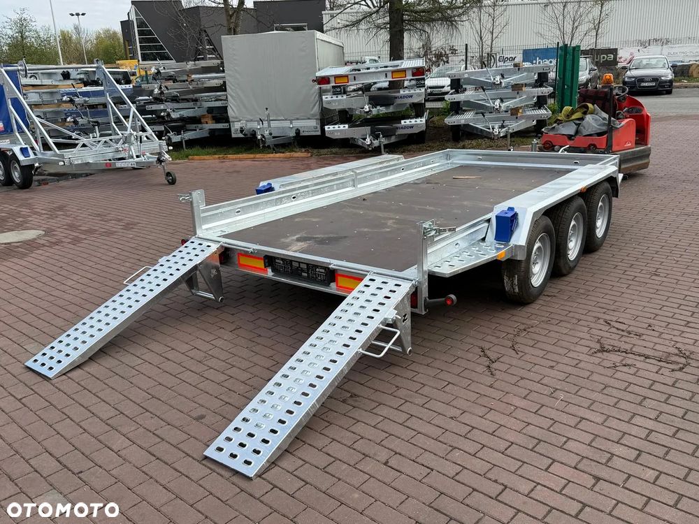 Niewiadów Przyczepa do przewozu sprzętu budowlanego Niewiadów K4035 Najazdy 406x195 cm 3 osie DMC 3500kg pod minikoparke walec dostawa pod dom - 11
