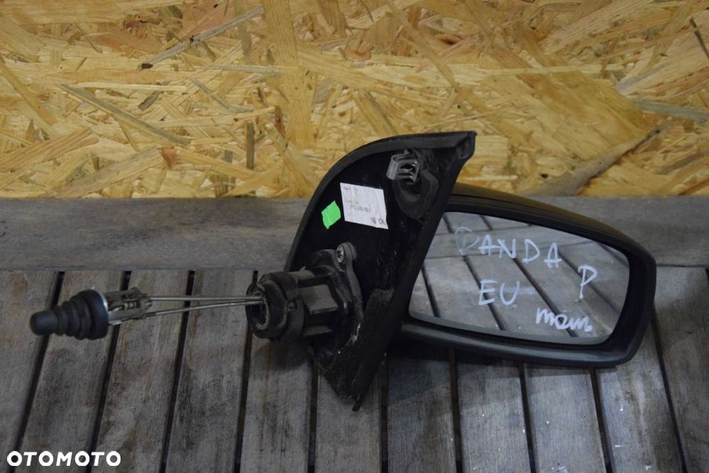 Fiat Panda II 03-12 Lusterko prawe manualne czarne EUROPA ładne - 2