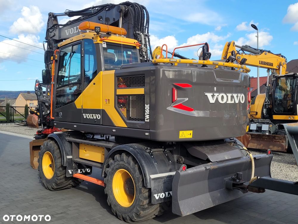 Volvo EW160E / ROTOTILT ze szczypcami / system niwelacji GPS 3D / przyczepa / - 7