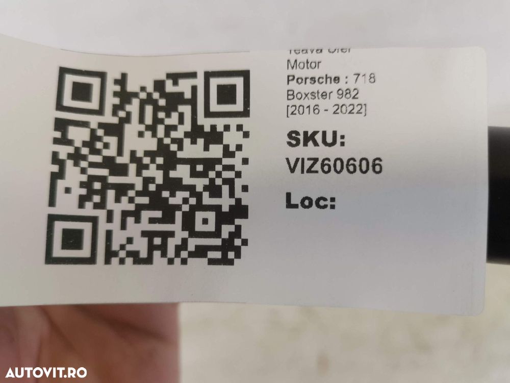 Conducta Ulei Motor Porsche  718 Boxster 982 2016 2017 2018 2019 2020 - 8