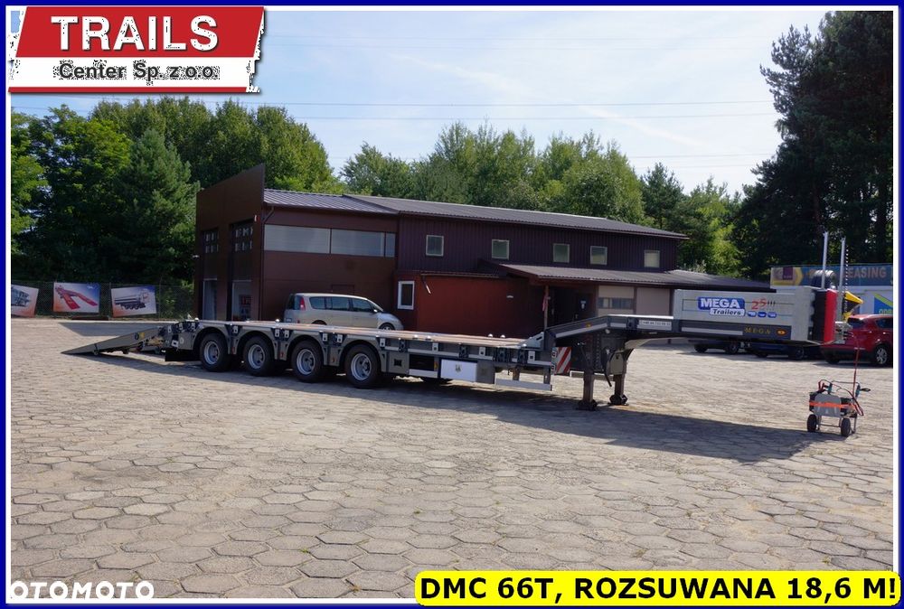 Inny Niska podłoga 4-osie, rozciągana dł. 18,60 m,  własne PTO, NAJAZDY HYDRAULICZNE. !!! - 18