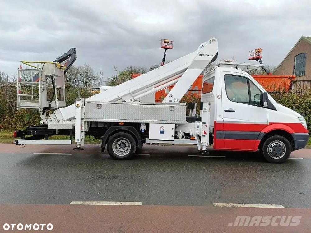 Mercedes-Benz Podnośnik Koszowy Zwyżka Izolowany Kosz!!!  Ruthmann TB220 22 metry 14 w Bok Udt jak Wumag Multitel Gsr - 16