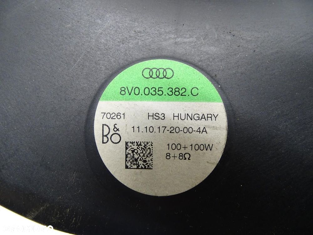 GŁOŚNIK SUBWOOFER GŁOŚNIK BASOWY BANG OLUFSEN 8V0035382C AUDI A3 8V LIFT - 7