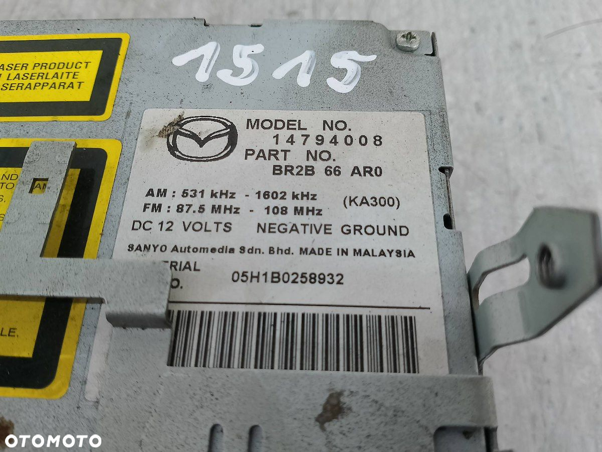 RADIO  MAZDA 3 ( 03-09 ) 14794008 BR2B66AR0 - 5