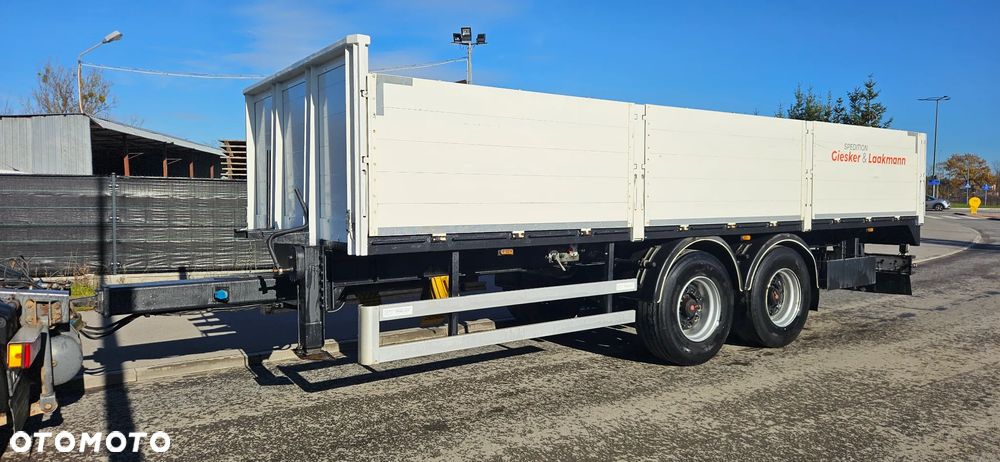 Schmitz Cargobull tandem z Niemiec budowlana burtowa - 1