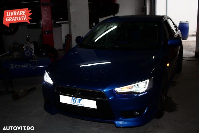 Faruri LED DRL Mitsubishi Lancer (2007-2017) Dual Projector Semnal Secvential Dina- livrare gratuita - 9