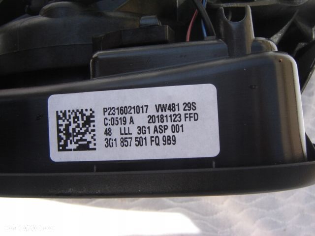 VW PASSAT B8 LUSTERKO ASYSTENT ZMIANY PASAN 3G1 - 3