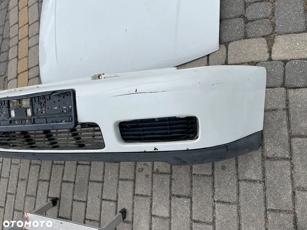 VW CADDY POLO CLASSIC 95-03 PRZÓD KOMPLETNY MASKA zderzak LAMPA REFLEKTOR PAS BŁOTNIK LEWY przedni GRILL pas przedni lampa reflektor LEWA PRAWA biały - 2