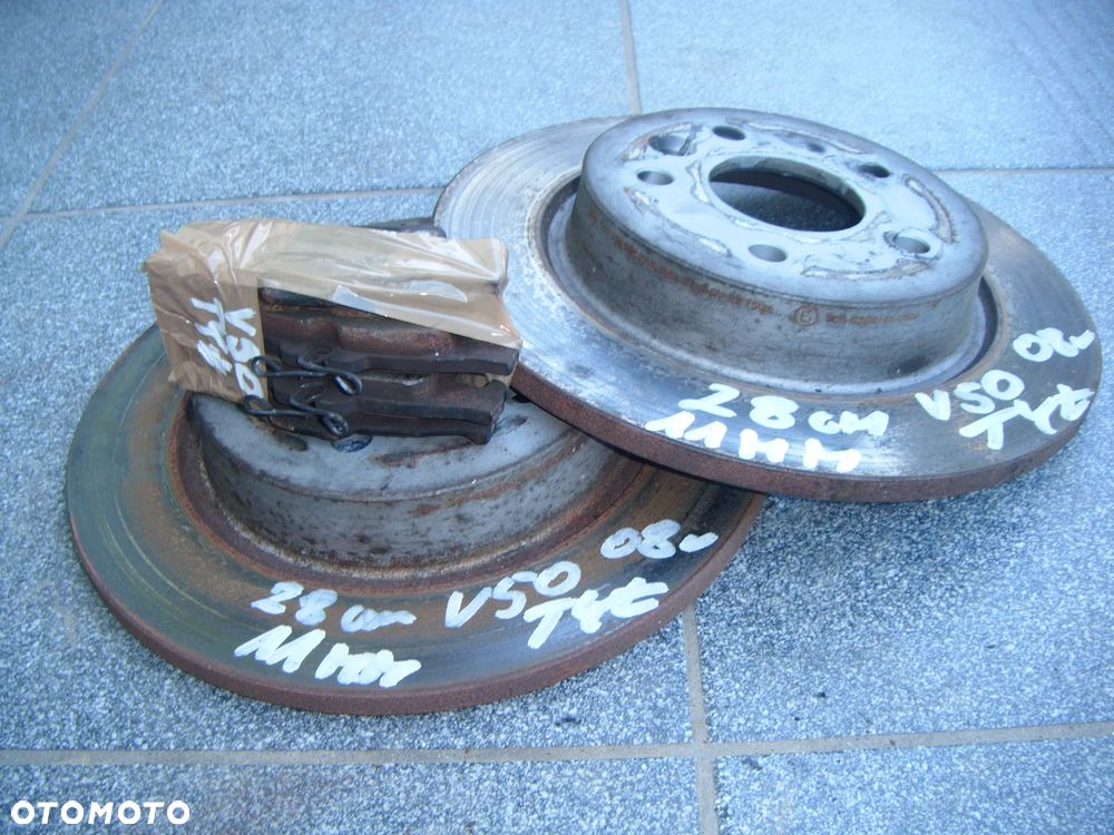 vlovo v50  08r tarcze hamulcowe tył z klockami - 1