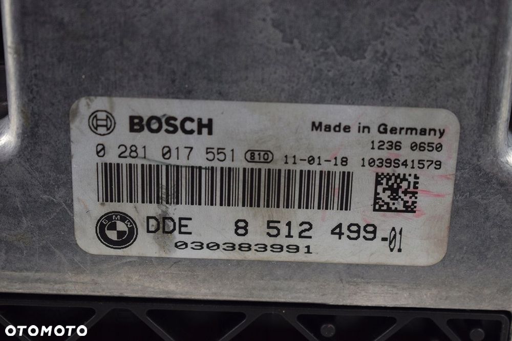sterownik zestaw startowy bmw 1 e81 0281017551 - 5