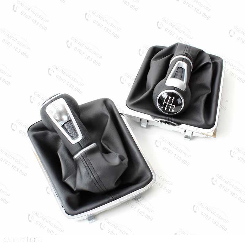 Nuca piele Passat B6,CC,3C,B7 cu 5 sau 6 viteze cu manson schimbator - 8