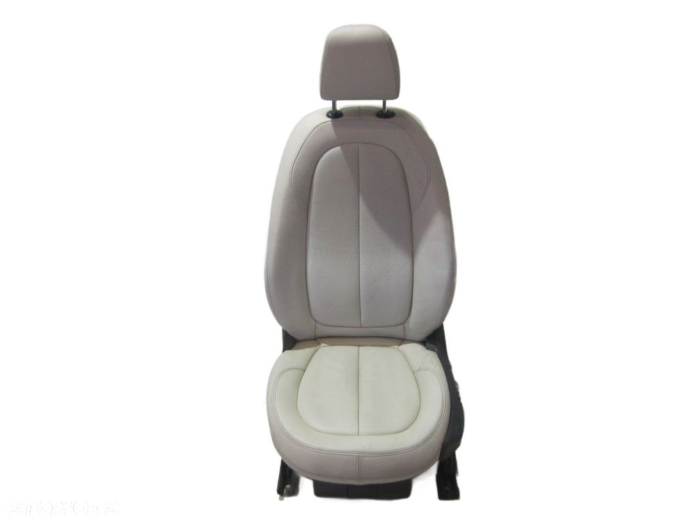 BMW X1 F48 FOTEL LEWY KIEROWCY SKÓRA DAKOTA OYSTER BEŻ ELEKTRYCZNY 7398423 - 1