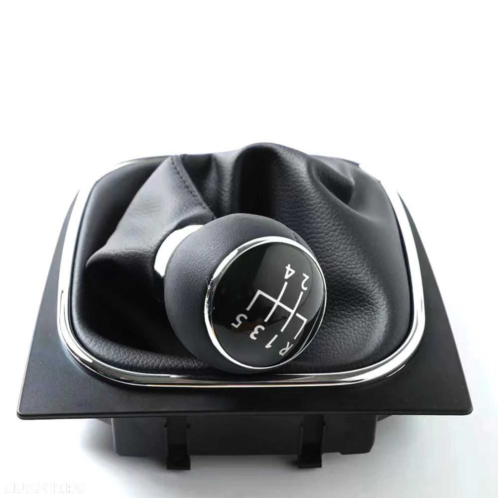 Nuca Schimbator cu Manson Piele VW Golf 5 6 Jetta MK5 MK6, EOS 5trepte - 3