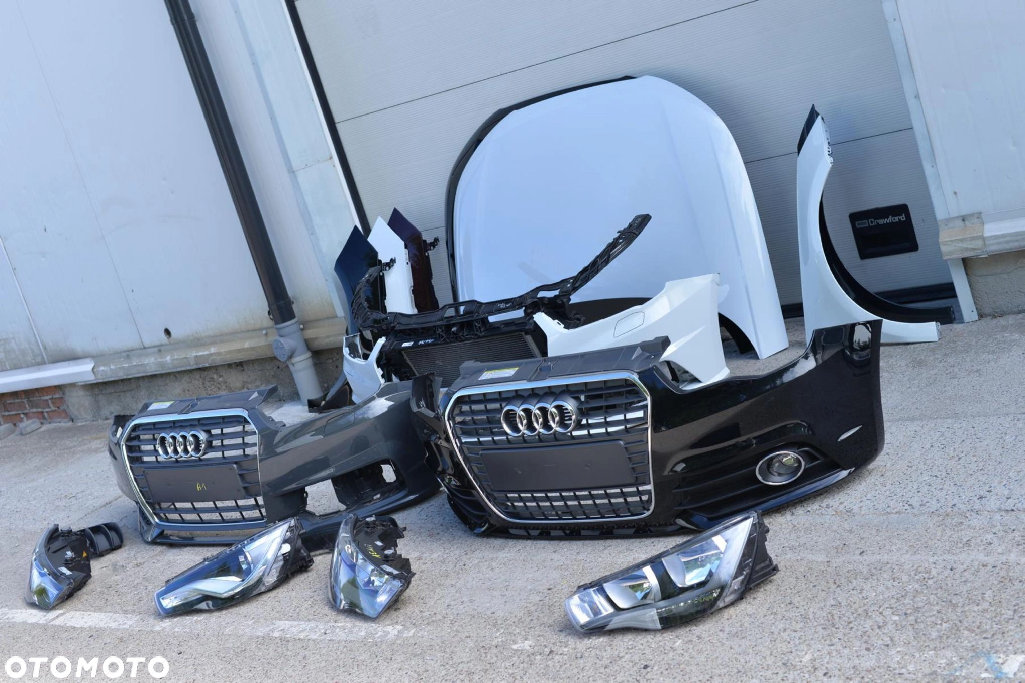 MASKA ZDERZAK GRILL BŁOTNIK LAMPA H7 XENON FULL LED PAS BELKA AUDI A1 8X0 - 10