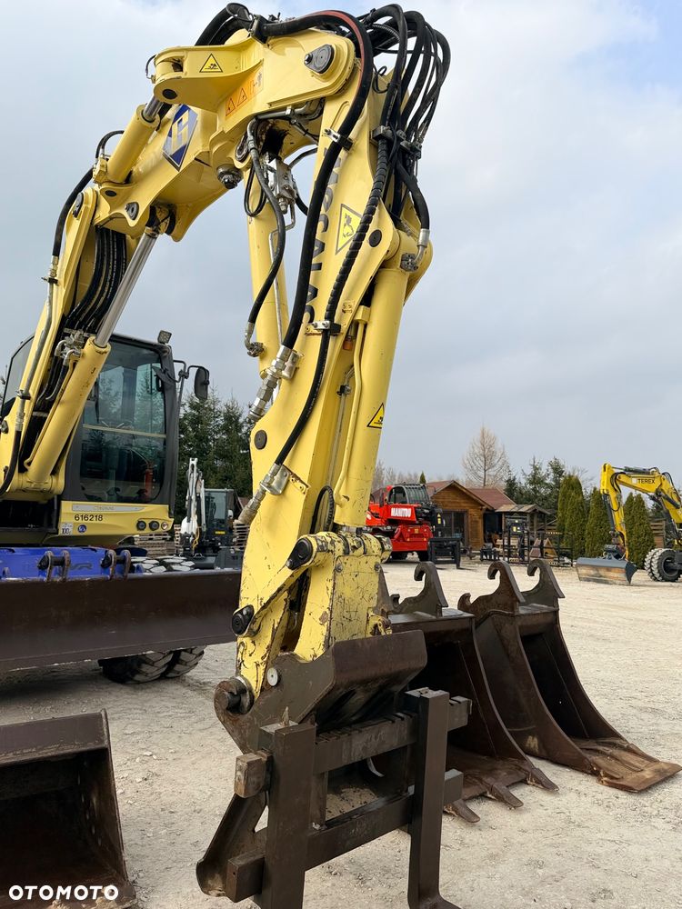 Mecalac Koparka 14 ton MECALAC 15 MWR koparko-ładowarka 3 łyżki widły 1 wł Centr.smarowanie Opony na BLIŹNIAKU 80%Camso ładowarka 714 12MTX 4x4 skrętne KLIMA kabina Premium silnik 146KM DEUTZ szybka 35km/h - 10