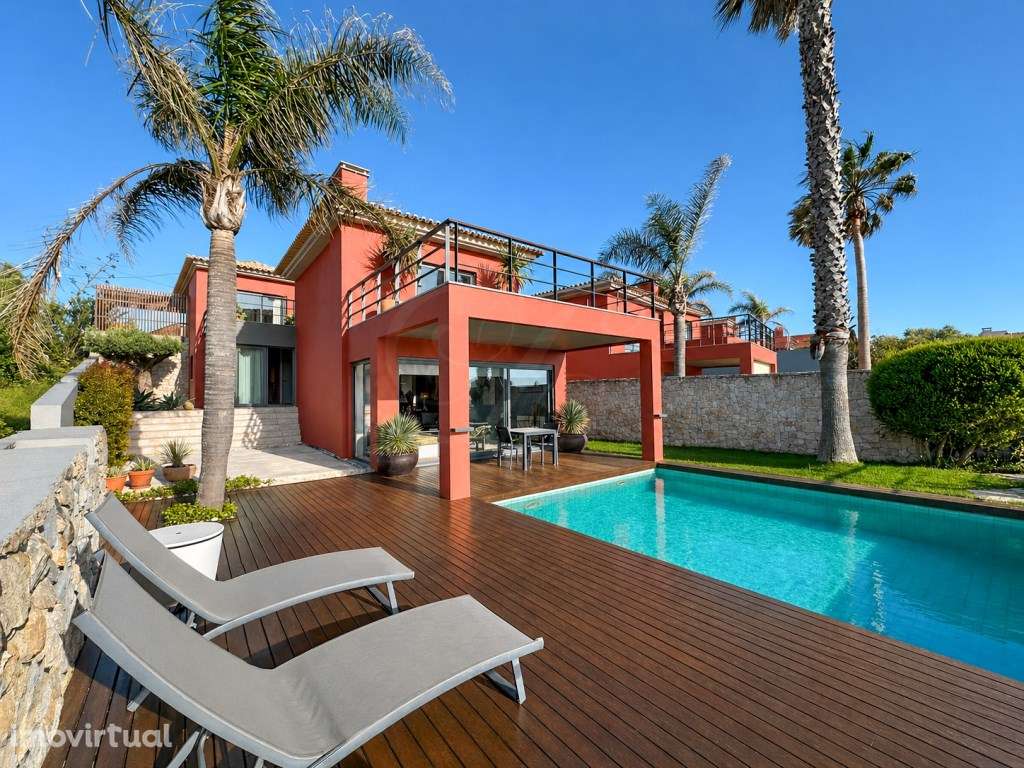 Moradia T4 c/ piscina aquecida e vista Mar | Guincho - Grande imagem: 2/45