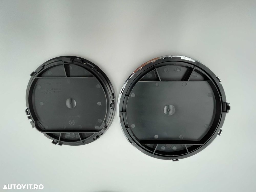 Emblema Compatibila Mercedes grila centrala W205 negru/crom - 6