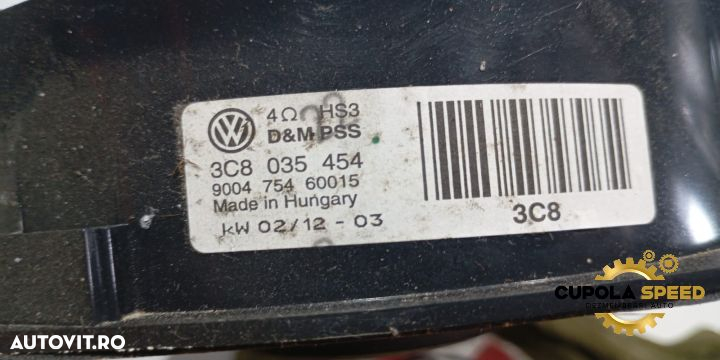 Boxa dreapta fata 3C8035454 Volkswagen VW Passat B7 [2010 - 2015] - 2