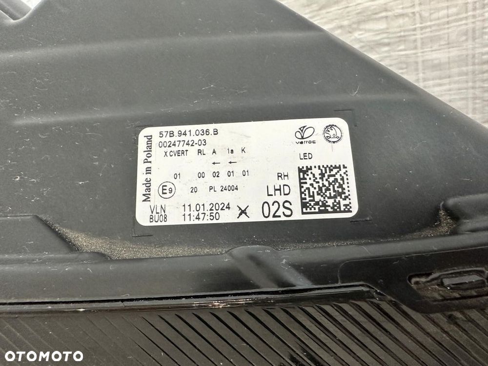 SKODA KAROQ LIFT 57B941036B LAMPA PRAWA PRZÓD PRZEDNIA FULL LED - 13