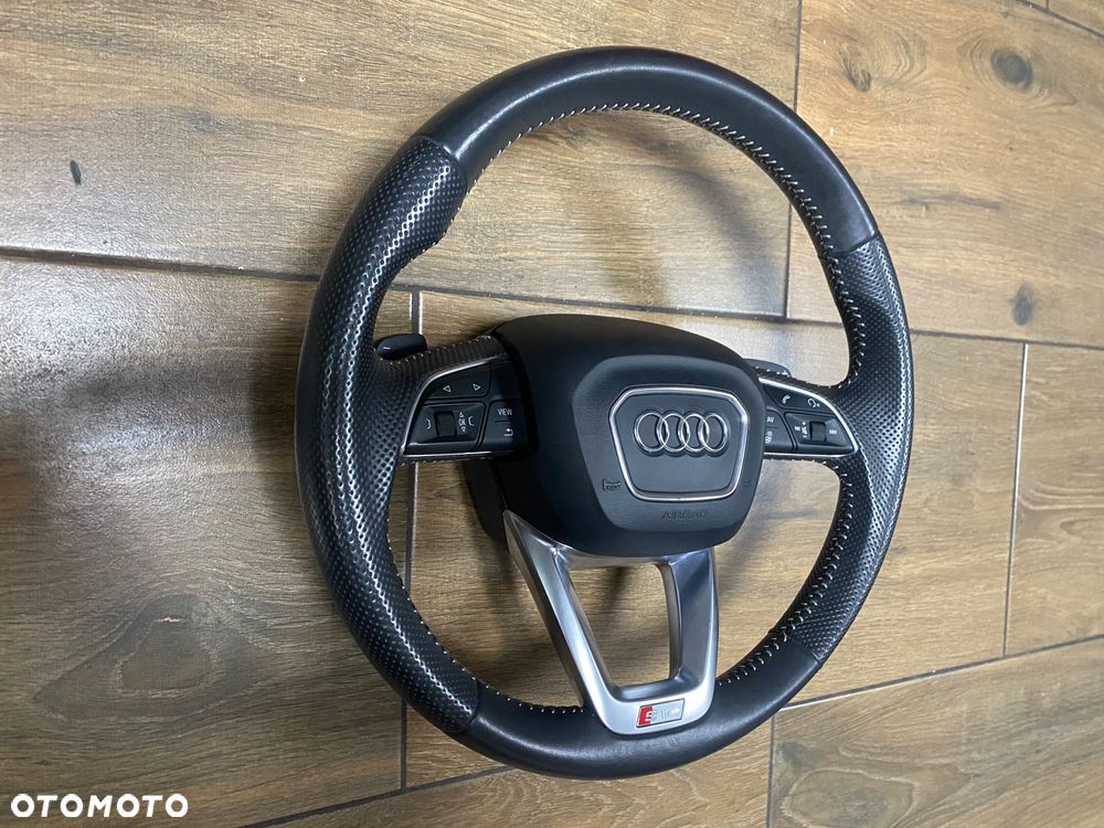 Q7 4M KIEROWNICA S-LINE GRZANA WIELOFUNKCJA ŁOPATKI AIRBAG ORG. - 2