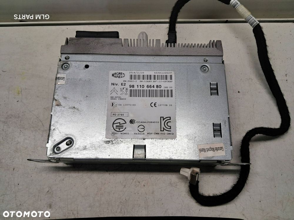 peugeot 2008 208 radio + monitor wyświetlacz tablet komplet 9805301780 - 2