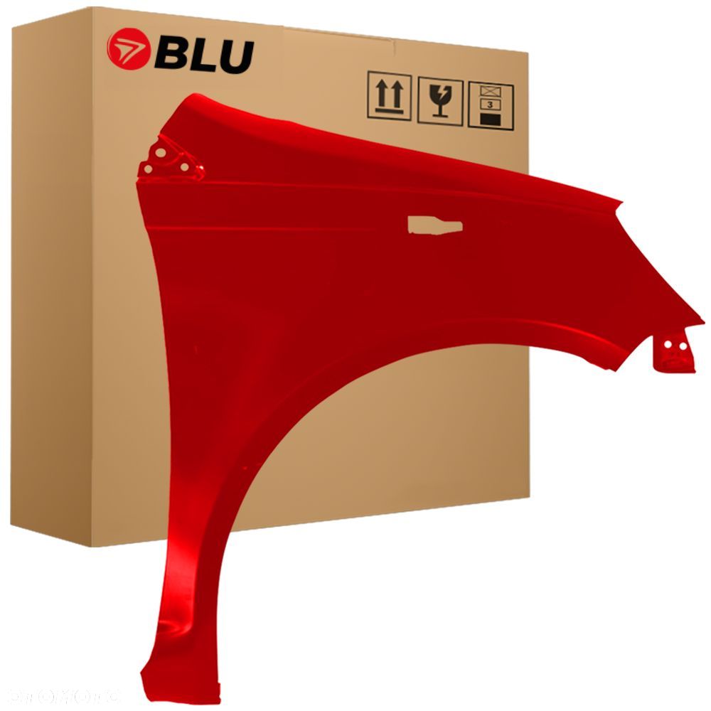 BLU Błotnik TOYOTA YARIS I 1 XP10 3P0 prawy czerwony 1999-2006 przód AbsolutRot VulkanRot - 1