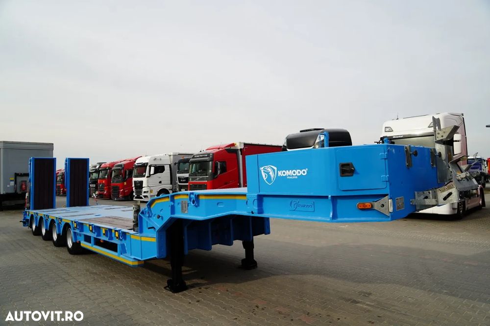 Altul -KOMODO / KMD4 / REMORCA AUTO / BETON JOS / AXE DE DIRECȚIE / AXĂ RIDICATĂ / RAMPE HIDRAULICE / - 9
