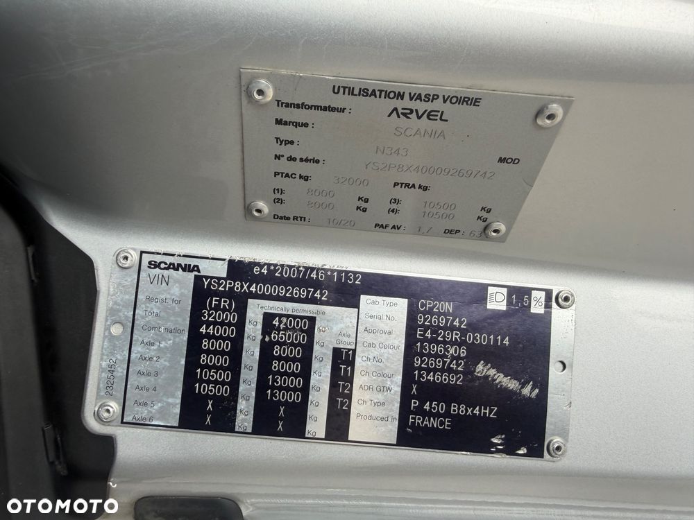Scania P450 XT 8x4 Multilift 26ton - 13