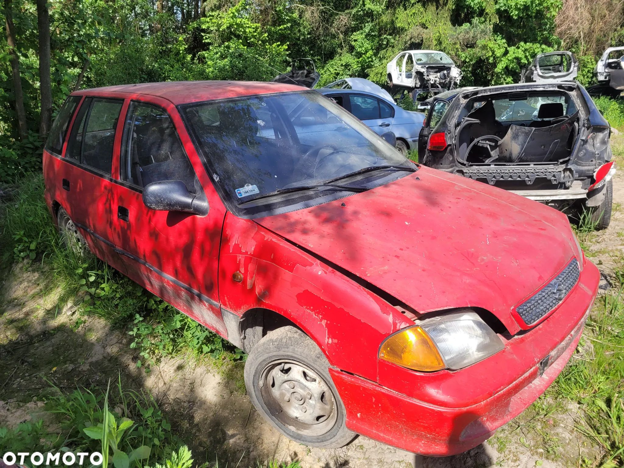 SUZUKI SWIFT II maska pokrywa silnika klapa bagażnika zderzak lampa reflektor pas przedni stop lampy halogeny - 1