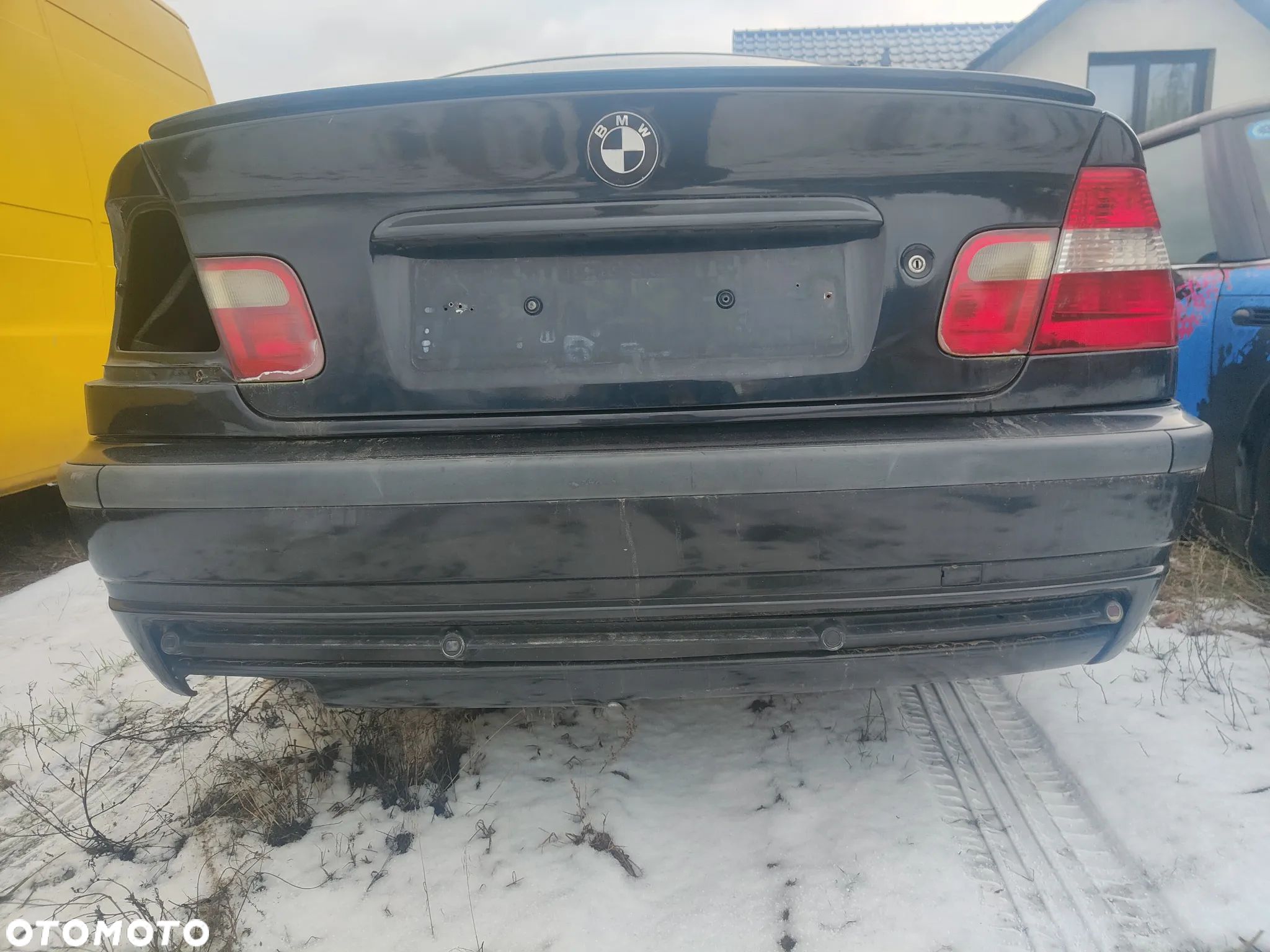 BMW E46 Sedan Zderzak tylny tył M-Pakiet Cosmosschwarz 303/9 PDC - 1