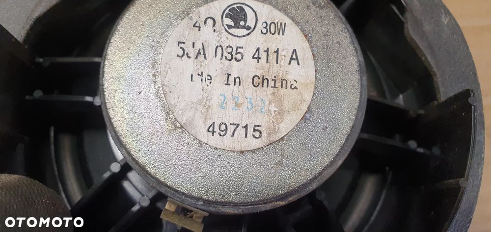 Głośnik drzwi prawy lewy przód Skoda Rapid 5JA035411A - 7