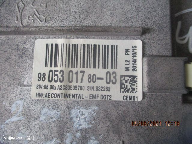 Display Relogio 980530178003 PEUGEOT 208 2015 PEUGEOT 2008 2014 1.6HDI 92CV 5P CINZA - 3