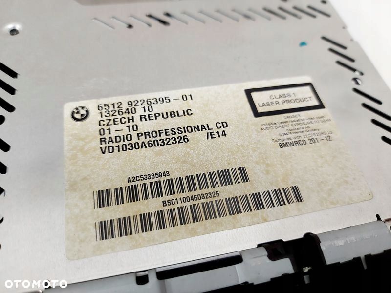 BMW X1 E84 RADIO CD PROFESSIONAL 9226395 - 3