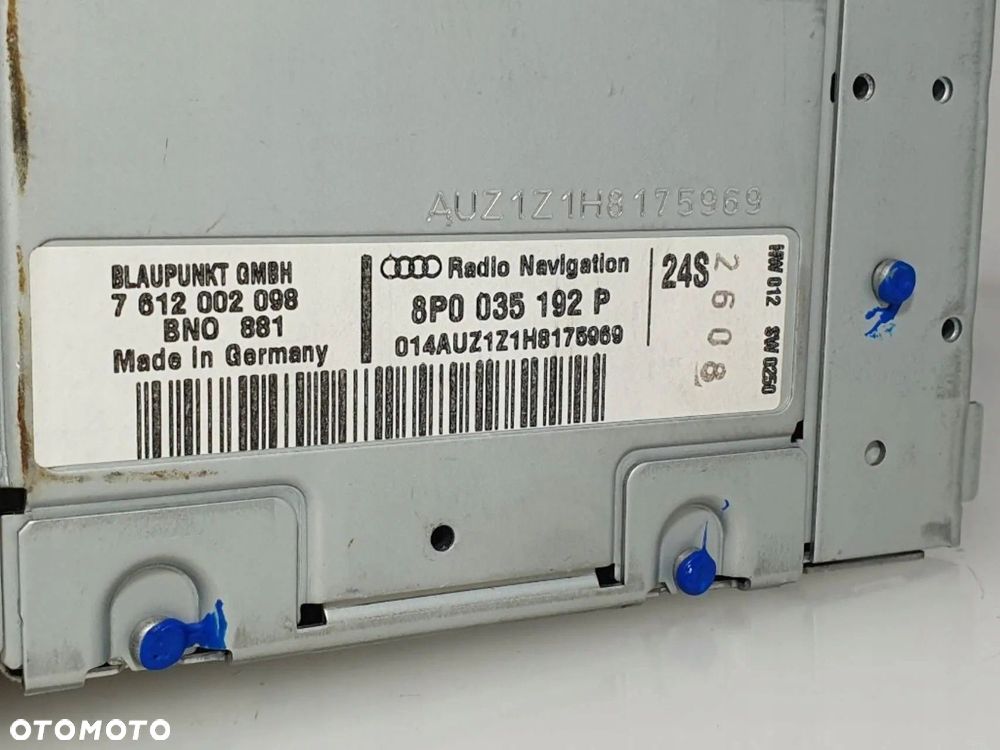 Audi A3 S3 8P 2008 ORYGINALNE RADIO NAWIGACJA SUPER STAN 8P0035192P + PŁYTA - 12