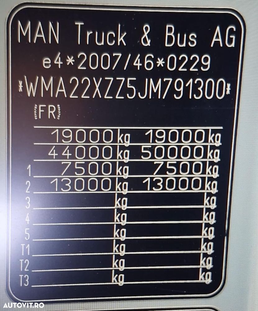 MAN TGX 18.500 / 4x4 / HIDRAULICĂ / HIDROPILARE / CABINĂ JOSĂ / EURO 6 / - 38