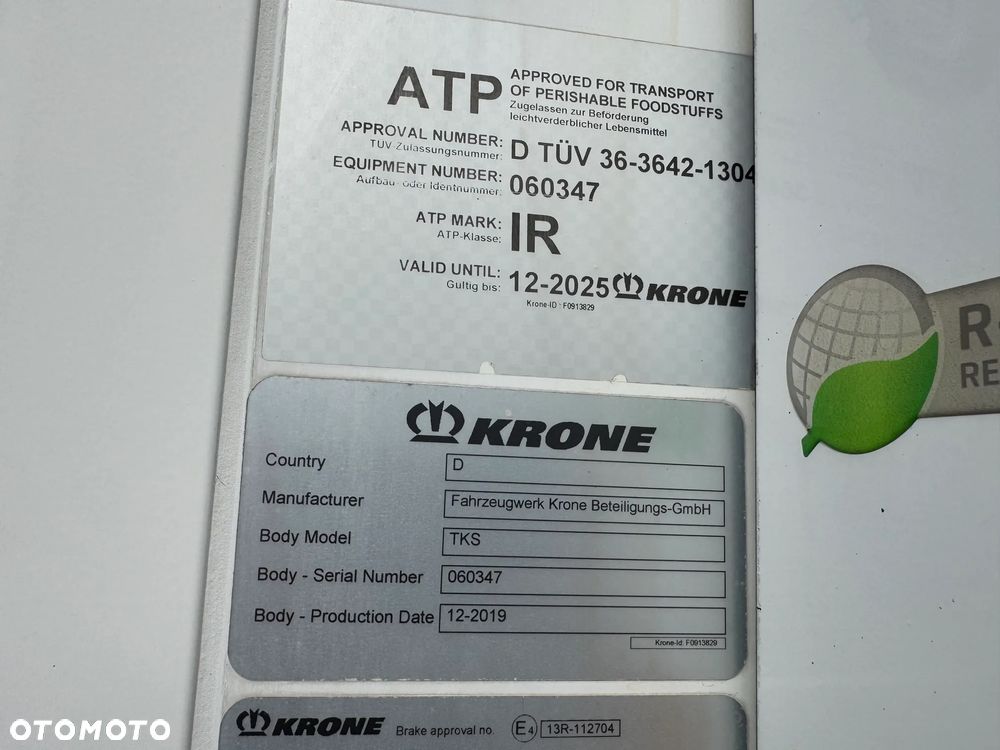 Krone Chłodnia ,Multitemp. Doppelstock, SLXi Spectrum - 34