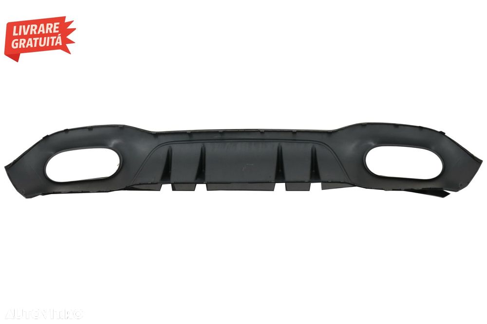 Difuzor Bara Spate cu Evacuari Negre si Capace Oglinzi Mercedes A-Class V177 Sedan- livrare gratuita - 5