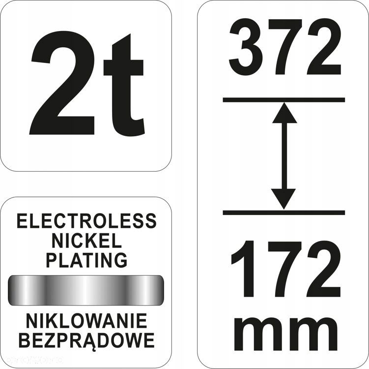 PODNOŚNIK HYDRAULICZNY SŁUPKOWY 2T YATO YT-17015 - 2