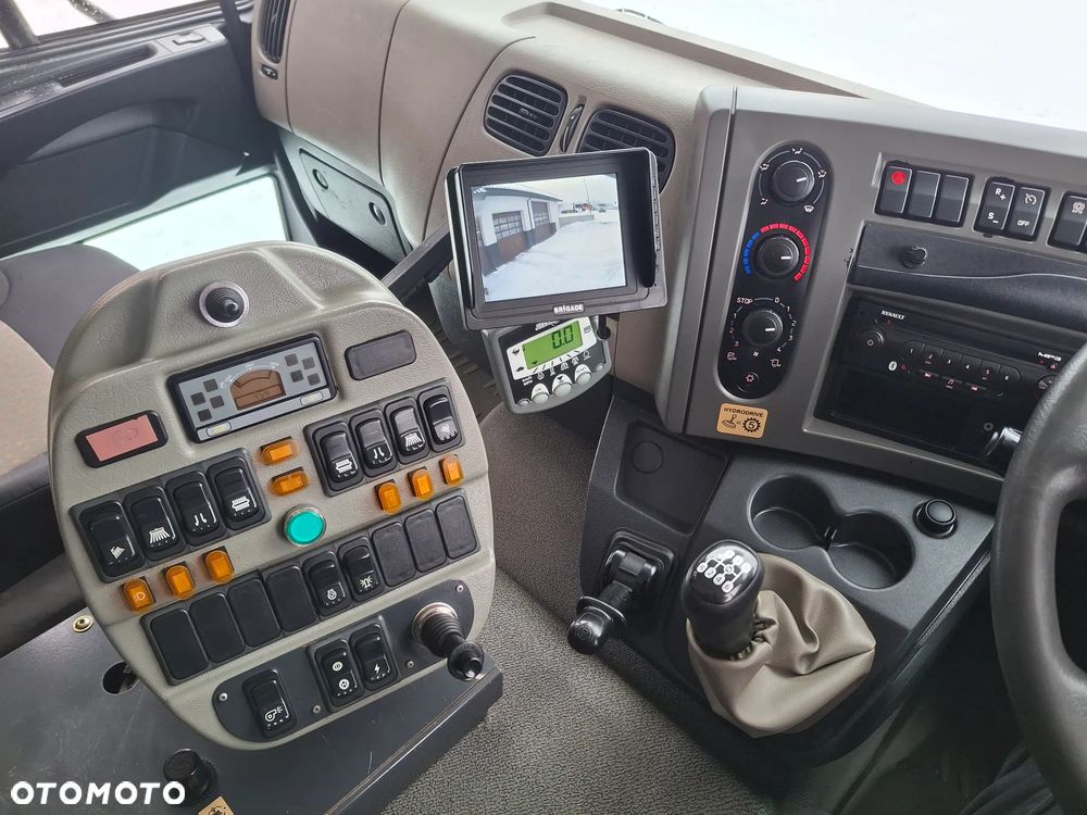 Renault Midlum 220 DXI Zamiatarka SEMAT Zoeller Johnston Szczotki L/R Obie Strony 2013r Napęd Hydrostat 36 tyś Kilometrów 3132 Mth Euro 5 Rura Do Liści Studzienek - 14
